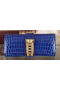 Hermes Croco Leather Clutch H88017 Blue Replica