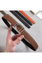 Hermes Etrier Buckle Belt & Brown Clemence 32 MM Strap Replica