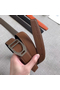 Hermes Etrier Buckle Belt & Brown Clemence 32 MM Strap Replica
