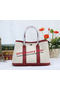 Hermes Garden Party 30cm Tote Bag Canvas Burgundy Replica
