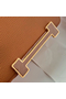 Hermes Geta Handmade Bag In Caramel Chevre Mysore Leather Replica