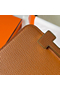 Hermes Geta Handmade Bag In Caramel Chevre Mysore Leather Replica