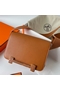 Hermes Geta Handmade Bag In Caramel Chevre Mysore Leather Replica