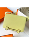 Hermes Geta Handmade Bag In Jaune Bourgeon Chevre Mysore Leather Replica