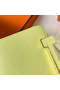 Hermes Geta Handmade Bag In Jaune Bourgeon Chevre Mysore Leather Replica