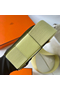Hermes Geta Handmade Bag In Jaune Bourgeon Chevre Mysore Leather Replica