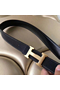 Hermes H Belt Buckle & Black Clemence 32 MM Strap Replica