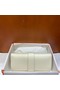 Hermes H Medor swift Leather Clutch 37566 white&Gold hardware Replica