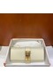 Hermes H Medor swift Leather Clutch 37566 white&Gold hardware Replica