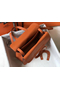 Hermes Halzan 31cm Bag In Orange Clemence Leather Replica
