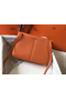Hermes Halzan 31cm Bag In Orange Clemence Leather Replica