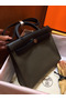 Hermes Herbag Zip 31cm Bag In Black And Canopee Replica