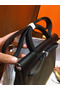 Hermes Herbag Zip 31cm Bag In Black And Canopee Replica
