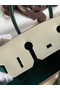 Hermes HSS Birkin 30 Bicolor Bag in Craie and Malachite Epsom Calfskin Replica