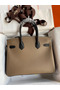 Hermes HSS Birkin 30 Bicolor Bag in Taupe and Black Epsom Calfskin Replica