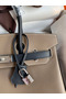 Hermes HSS Birkin 30 Bicolor Bag in Taupe and Black Epsom Calfskin Replica
