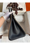 Hermes HSS Birkin 30 Bicolor Bag in Taupe and Black Epsom Calfskin Replica