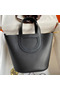 Hermes In The Loop 18 Handmade Bag in Black Clemence Leather Replica
