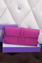 Hermes Jige Clutch Bag Calfskin Leather H258 Purple Replica