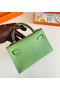 Hermes Kelly 19cm Shoulder Bags Epsom Leather KL19 Gold hardware Avocado Green Replica