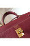 Hermes Kelly 20cm Bag In Bordeaux lemence Leather GHW Replica