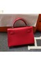 Hermes Kelly 20cm Tote Bag Original Epsom Leather KL20 red Replica