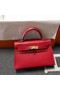 Hermes Kelly 20cm Tote Bag Original Epsom Leather KL20 red Replica