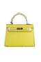 Hermes Kelly 22cm Tote Bag Calfskin Leather Lemon Replica