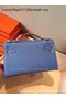 Hermes Kelly 22cm Tote Bag Original Leather KL22 Blue Replica