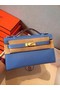 Hermes Kelly 22cm Tote Bag Original Leather KL22 Blue Replica