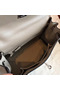Hermes Kelly 25cm Retourne Handmade Bag In Grey Swift Leather Replica