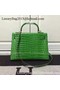 Hermes Kelly 28cm Shoulder Bag Croco Leather K28 Green Replica
