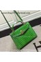 Hermes Kelly 28cm Shoulder Bag Croco Leather K28 Green Replica