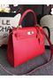 Hermes Kelly 28cm Shoulder Bags espom leather Red Replica