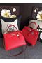 Hermes Kelly 28cm Shoulder Bags espom leather Red Replica