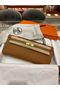 Hermes Kelly 31cm Clutch Original Epsom Leather KL31 Brown Replica