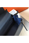 Hermes Kelly 32cm Bag In Blue Agate Clemence Leather GHW Replica