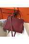 Hermes Kelly 32cm Bag In Bordeaux Clemence Leather PHW Replica