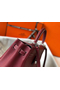 Hermes Kelly 32cm Bag In Bordeaux Clemence Leather PHW Replica