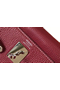 Hermes Kelly 32cm Bag In Bordeaux Clemence Leather PHW Replica