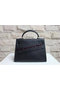Hermes Kelly 32cm Shoulder Bag Black Saffiano Leather K32 Gold Replica