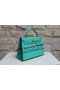 Hermes Kelly 32cm Shoulder Bag Light Green Saffiano Leather K32 Gold Replica
