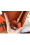 Hermes Kelly Classic Long Wallet In Orange Epsom Leather Replica