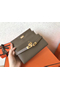 Hermes Kelly Classic Long Wallet In Taupe Epsom Leather Replica