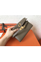 Hermes Kelly Classic Long Wallet In Taupe Epsom Leather Replica