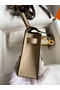 Hermes Kelly Mini II Sellier Bicolor Handmade Bag in Craie and Trench Epsom Calfskin Replica