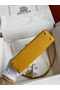 Hermes Kelly Mini II Sellier Handmade Bag In Jaune Ambre Epsom Calfskin Replica