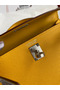 Hermes Kelly Mini II Sellier Handmade Bag In Jaune Ambre Epsom Calfskin Replica