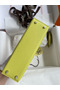 Hermes Kelly Mini II Sellier Handmade Bag In Jaune Bourgeon Chevre Mysore Leather Replica