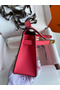Hermes Kelly Pochette Handmade Bag In Rose Lipstick Epsom Calfskin Replica